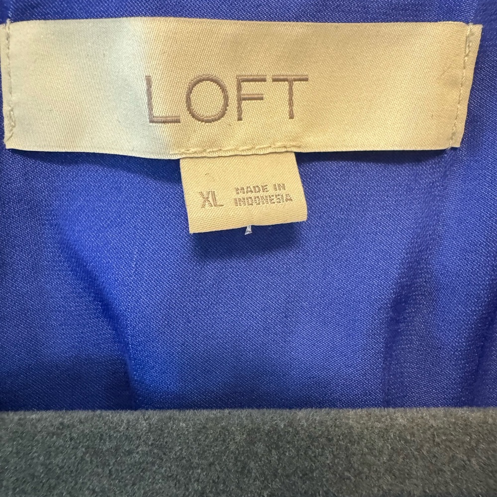 Women's Blue Ruffled Top - Picture 2 of 3